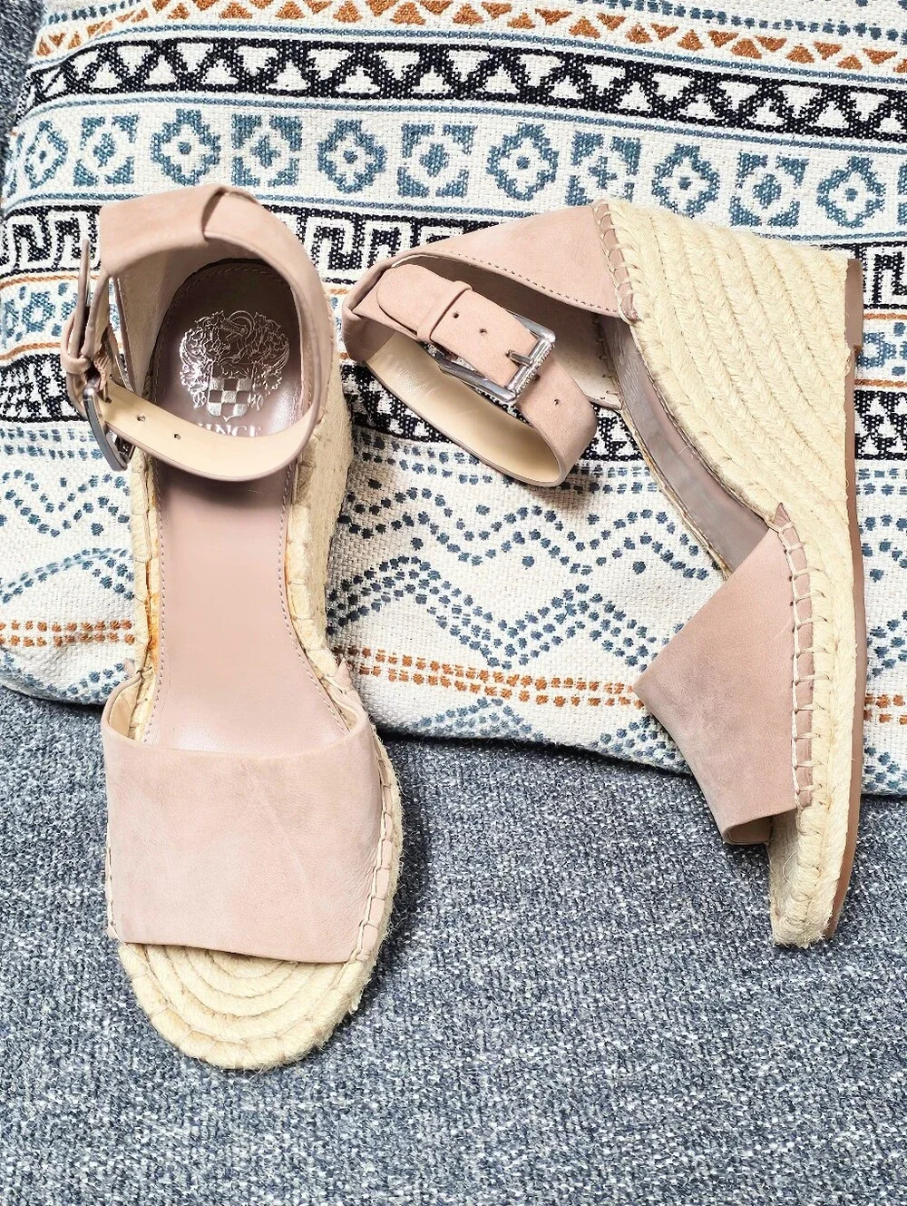 Taupe Espadrille Wedges Vince Camuto - Picture 2 of 8